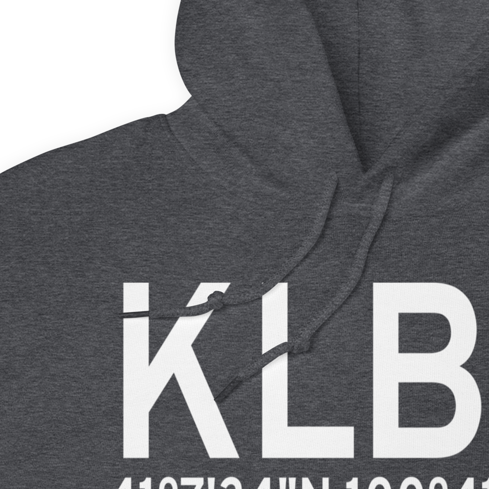 North Platte Regional Airport Lee Bird Field (KLBF) ICAO Hoodie Sweatshirt 