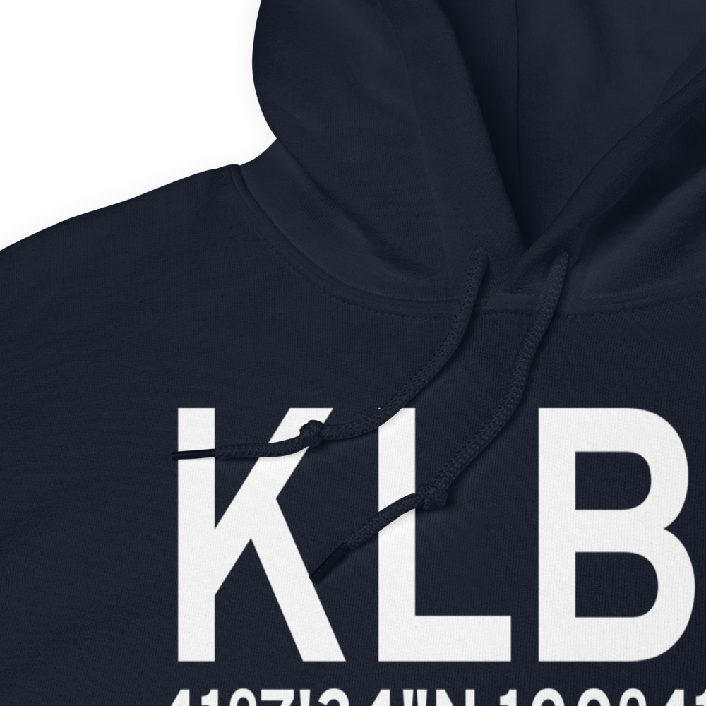 North Platte Regional Airport Lee Bird Field (KLBF) ICAO Hoodie Sweatshirt 