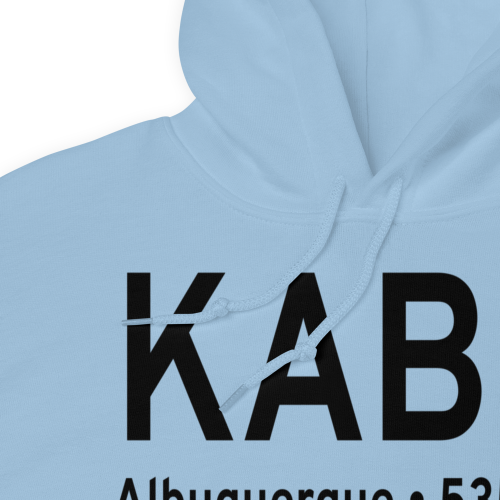 Albuquerque International Sunport (KABQ) ICAO Hoodie Sweatshirt 