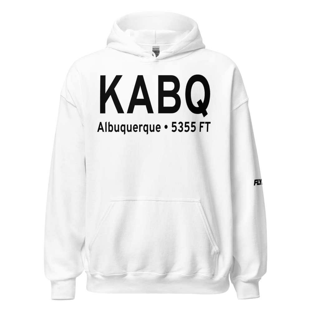 Albuquerque International Sunport (KABQ) ICAO Hoodie Sweatshirt 