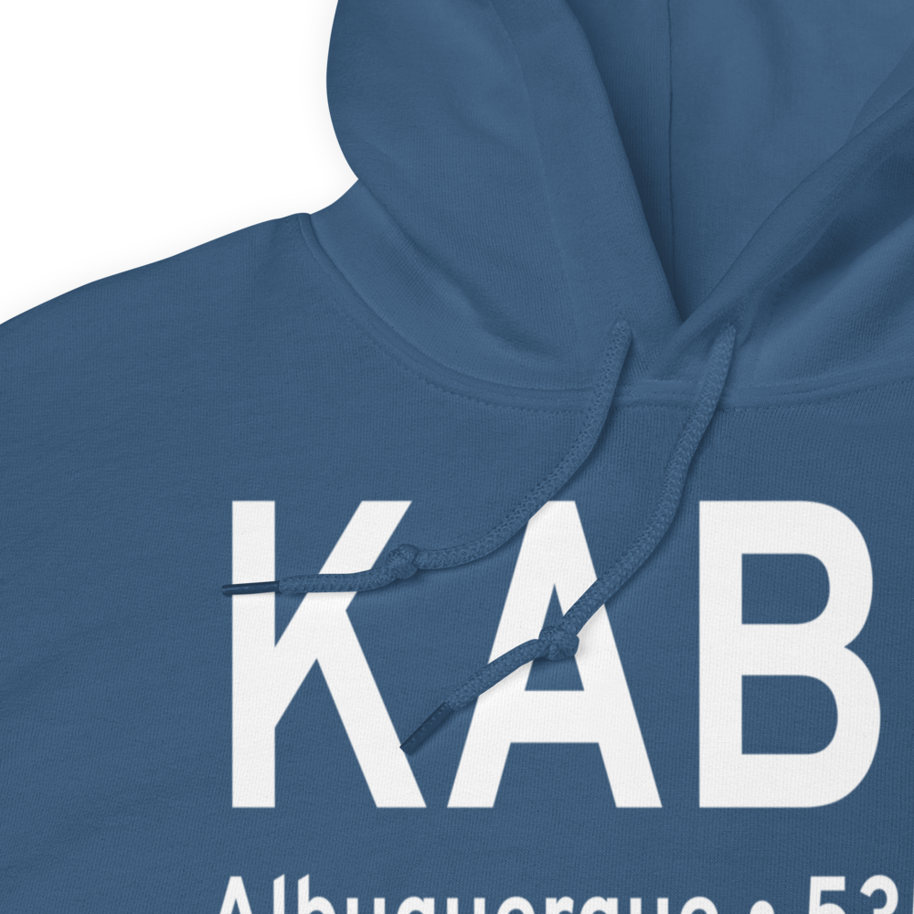 Albuquerque International Sunport (KABQ) ICAO Hoodie Sweatshirt 
