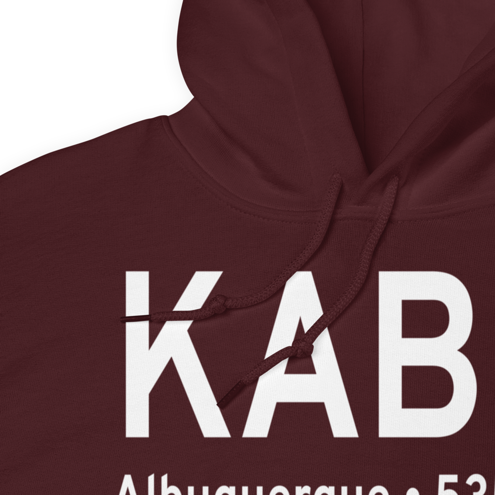 Albuquerque International Sunport (KABQ) ICAO Hoodie Sweatshirt 