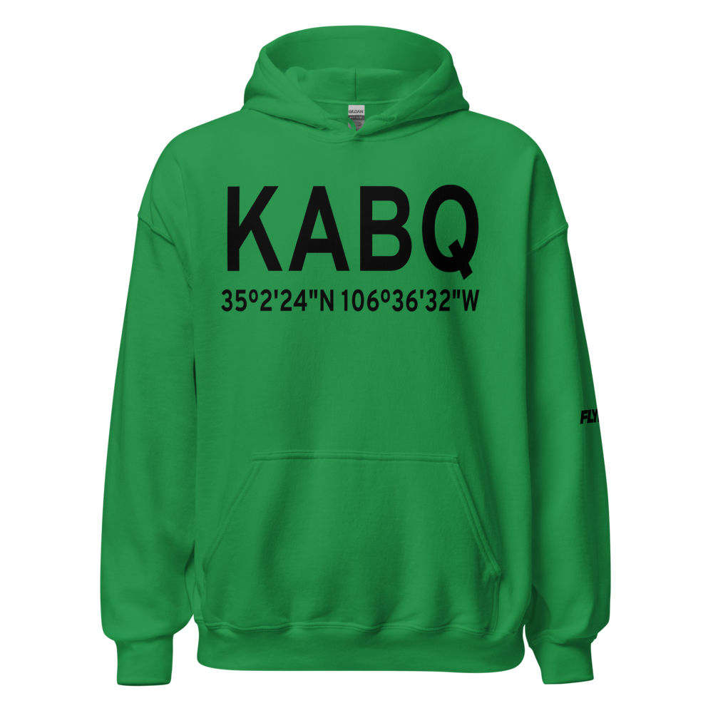 Albuquerque International Sunport (KABQ) ICAO Hoodie Sweatshirt 