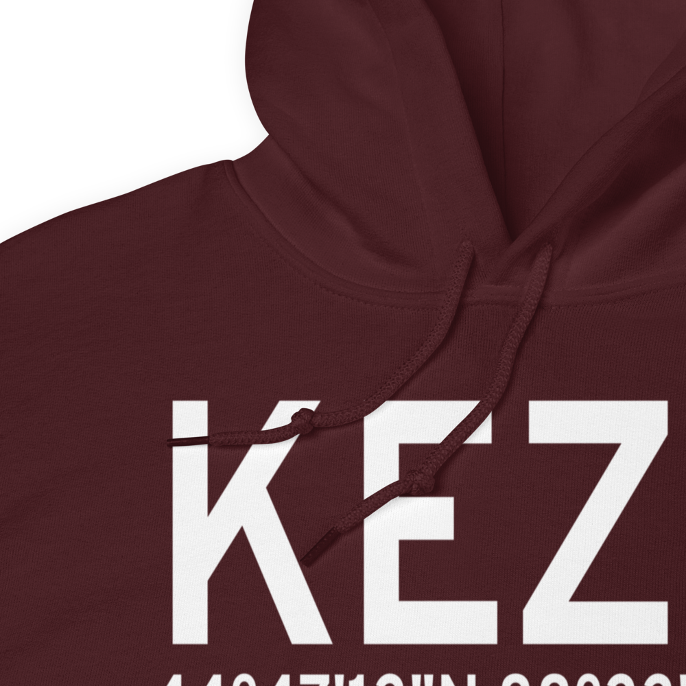 Shawano Municipal Airport (KEZS) ICAO Hoodie Sweatshirt 