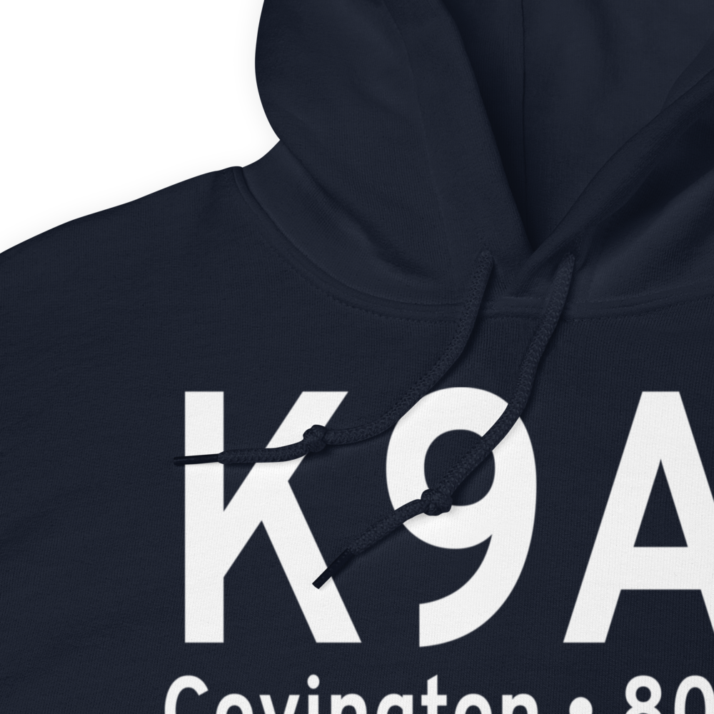 Covington Municipal Airport (K9A1) ICAO Hoodie Sweatshirt 