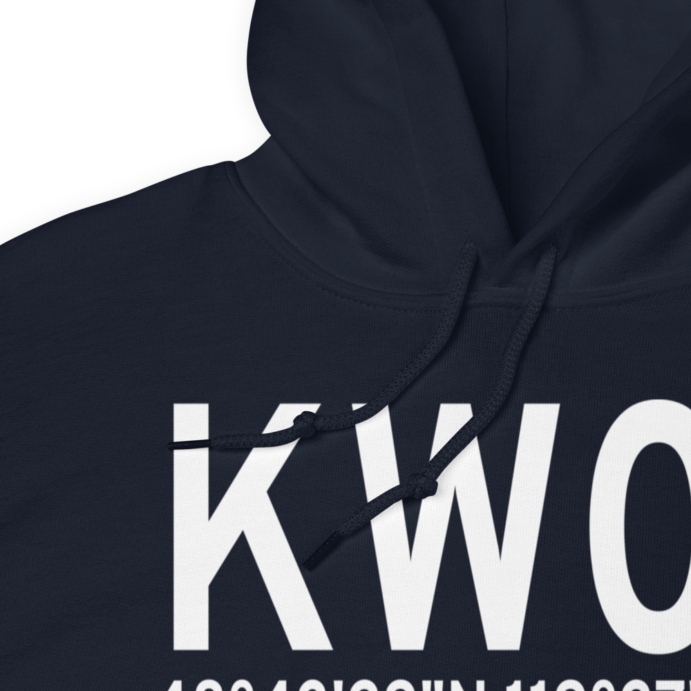 Tonasket Municipal Airport (KW01) ICAO Hoodie Sweatshirt 
