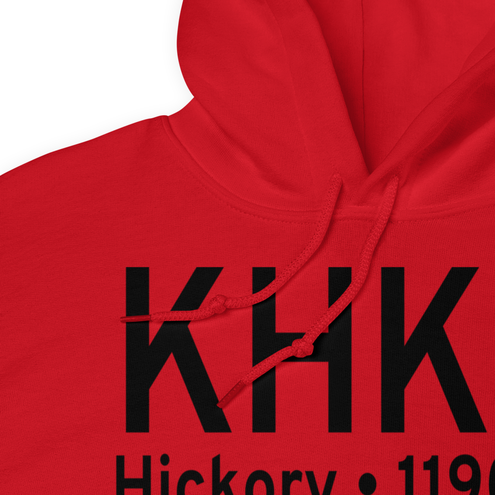 Hickory Regional Airport (KHKY) ICAO Hoodie Sweatshirt 