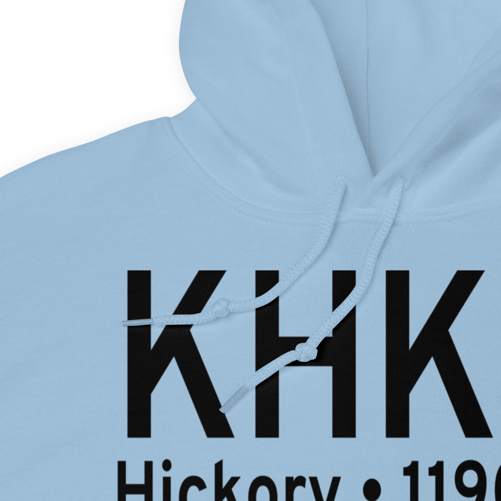 Hickory Regional Airport (KHKY) ICAO Hoodie Sweatshirt 