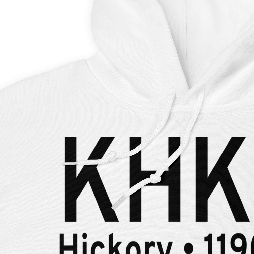 Hickory Regional Airport (KHKY) ICAO Hoodie Sweatshirt 