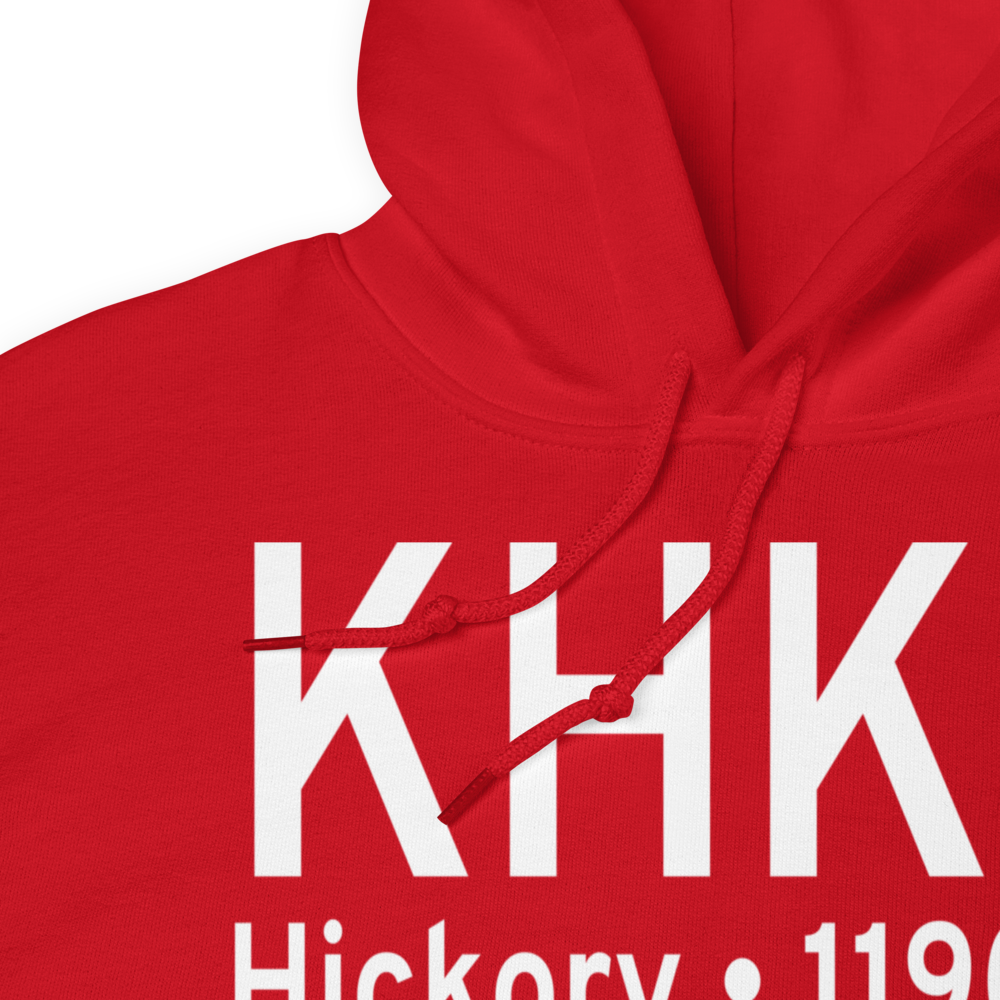 Hickory Regional Airport (KHKY) ICAO Hoodie Sweatshirt 