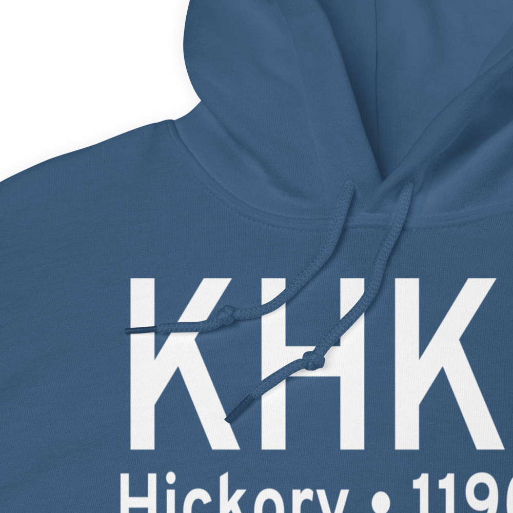 Hickory Regional Airport (KHKY) ICAO Hoodie Sweatshirt 