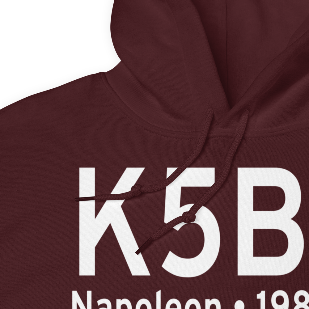 Napoleon Municipal Airport (K5B5) ICAO Hoodie Sweatshirt 
