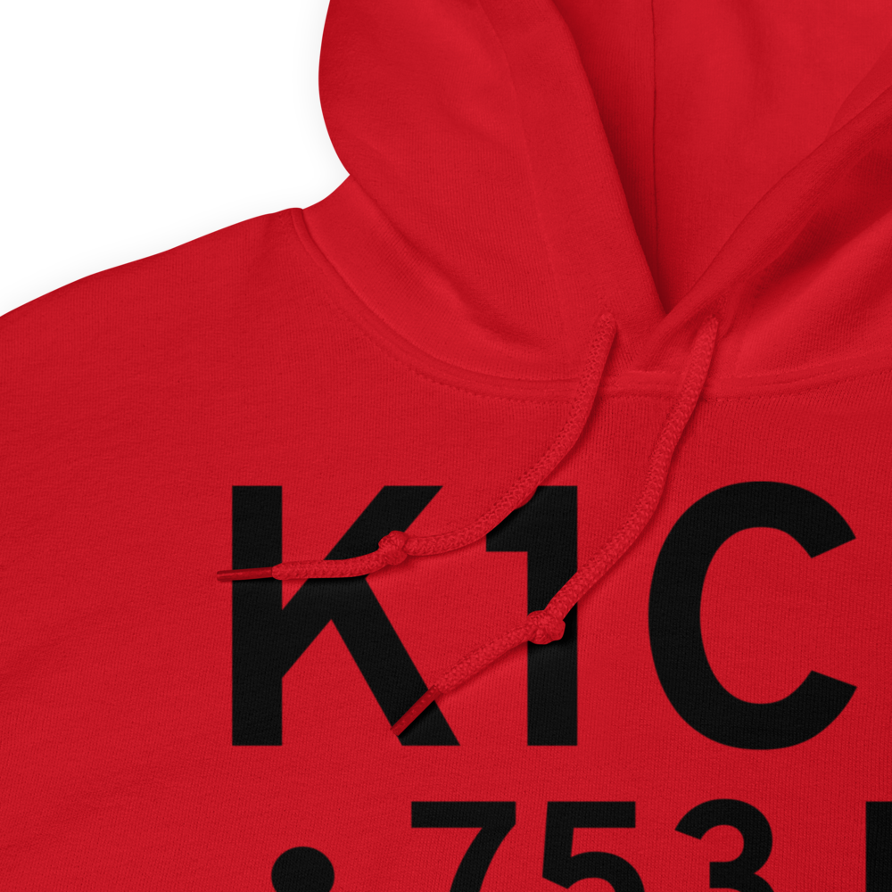 Howell New Lenox Airport (K1C2) ICAO Hoodie Sweatshirt 