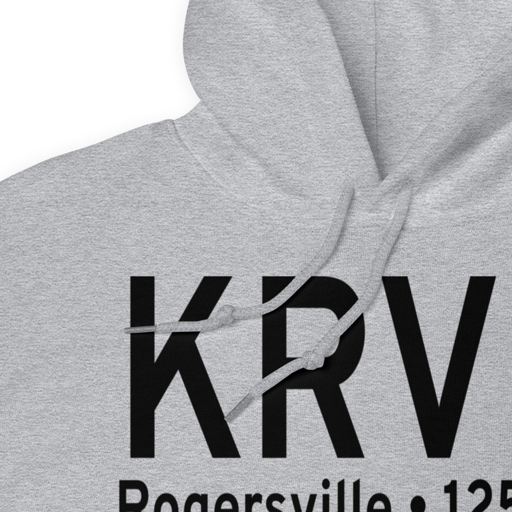 Hawkins County Airport (KRVN) ICAO Hoodie Sweatshirt 