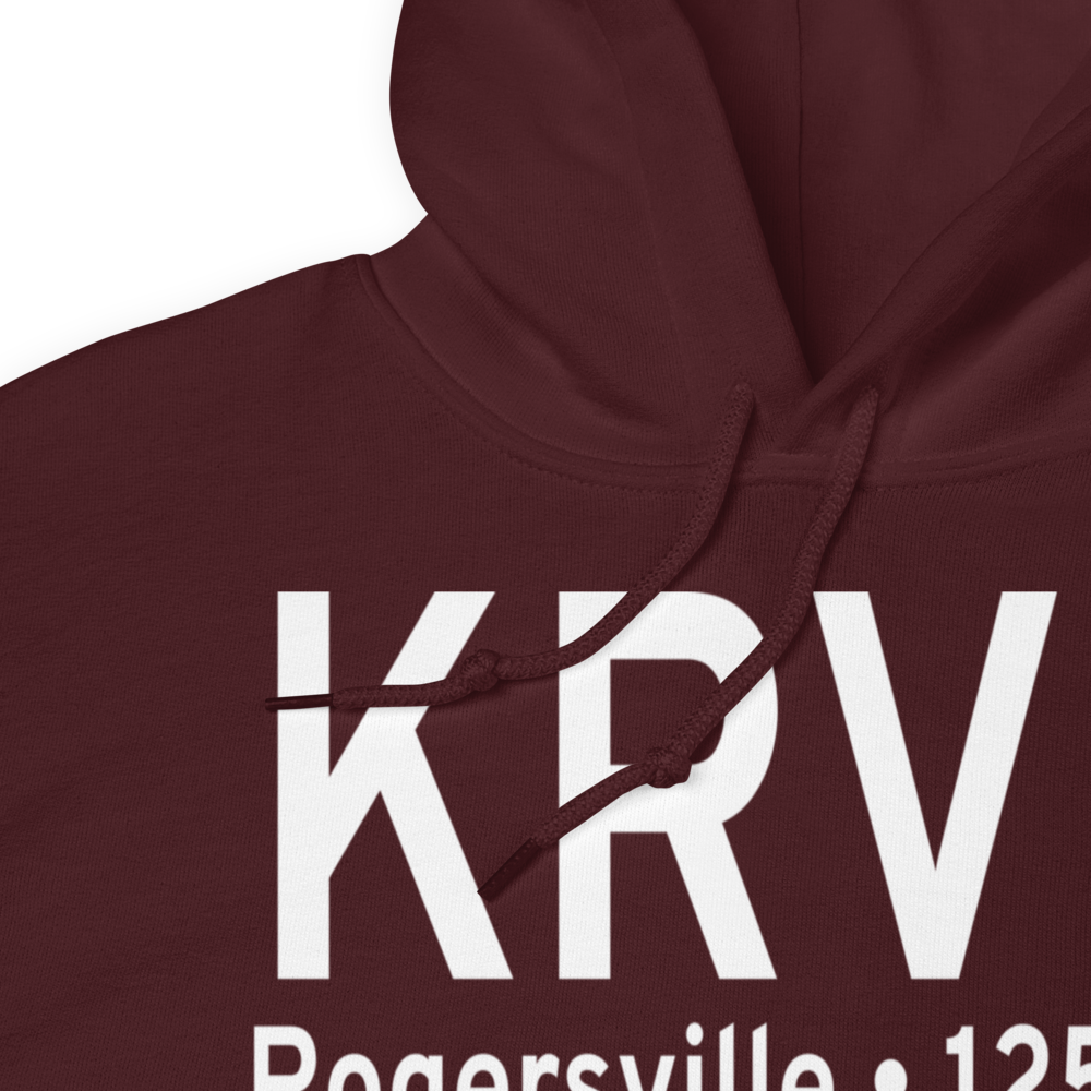 Hawkins County Airport (KRVN) ICAO Hoodie Sweatshirt 