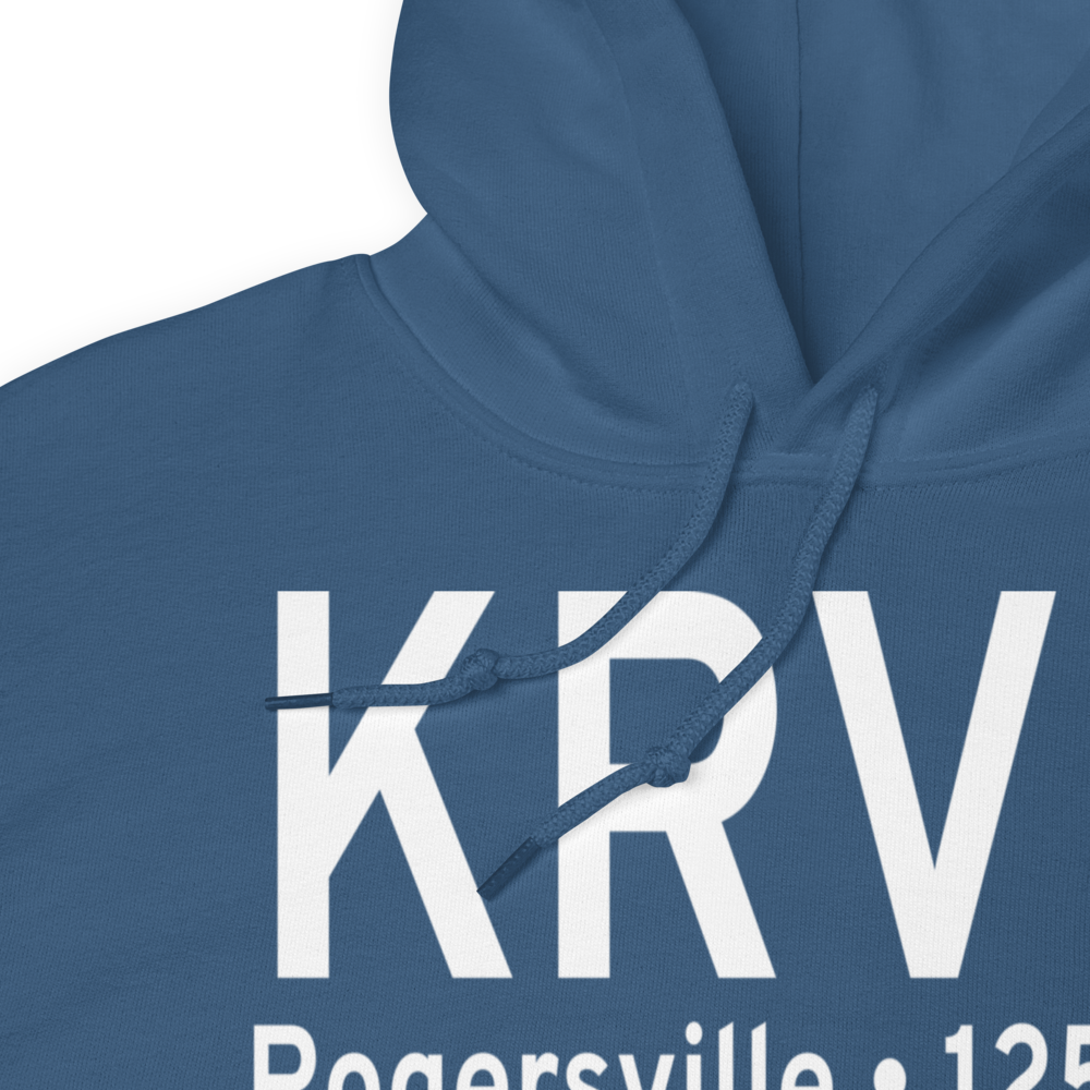 Hawkins County Airport (KRVN) ICAO Hoodie Sweatshirt 