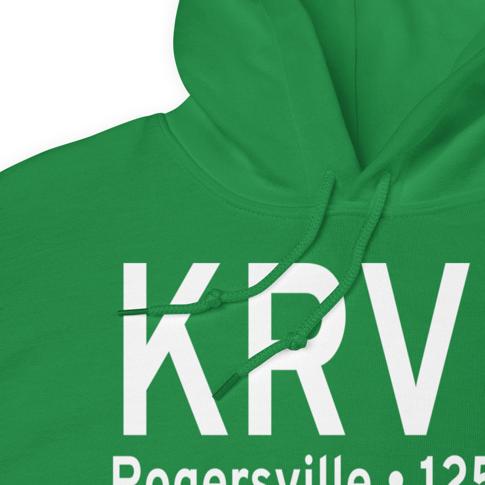 Hawkins County Airport (KRVN) ICAO Hoodie Sweatshirt 
