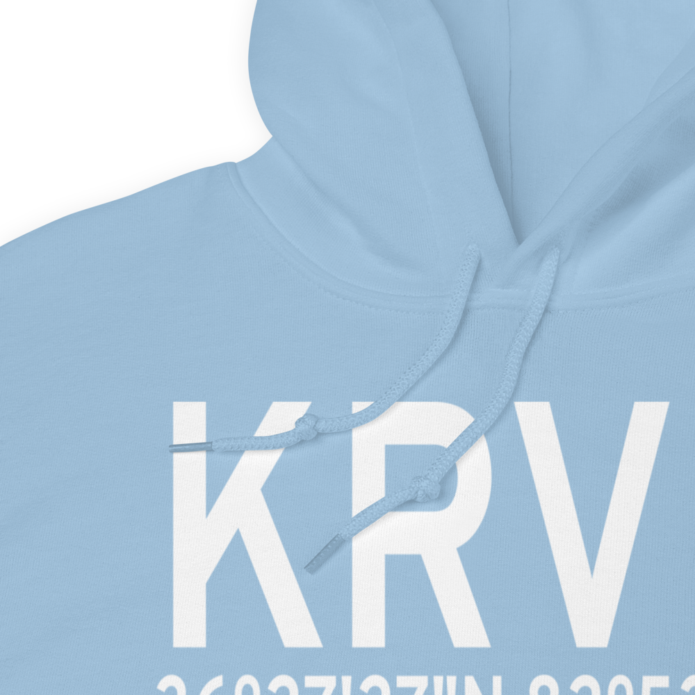 Hawkins County Airport (KRVN) ICAO Hoodie Sweatshirt 