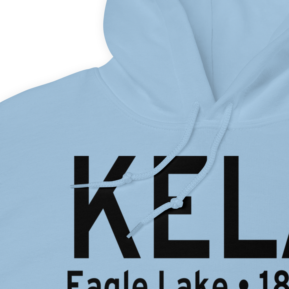 Eagle Lake Airport (KELA) ICAO Hoodie Sweatshirt 