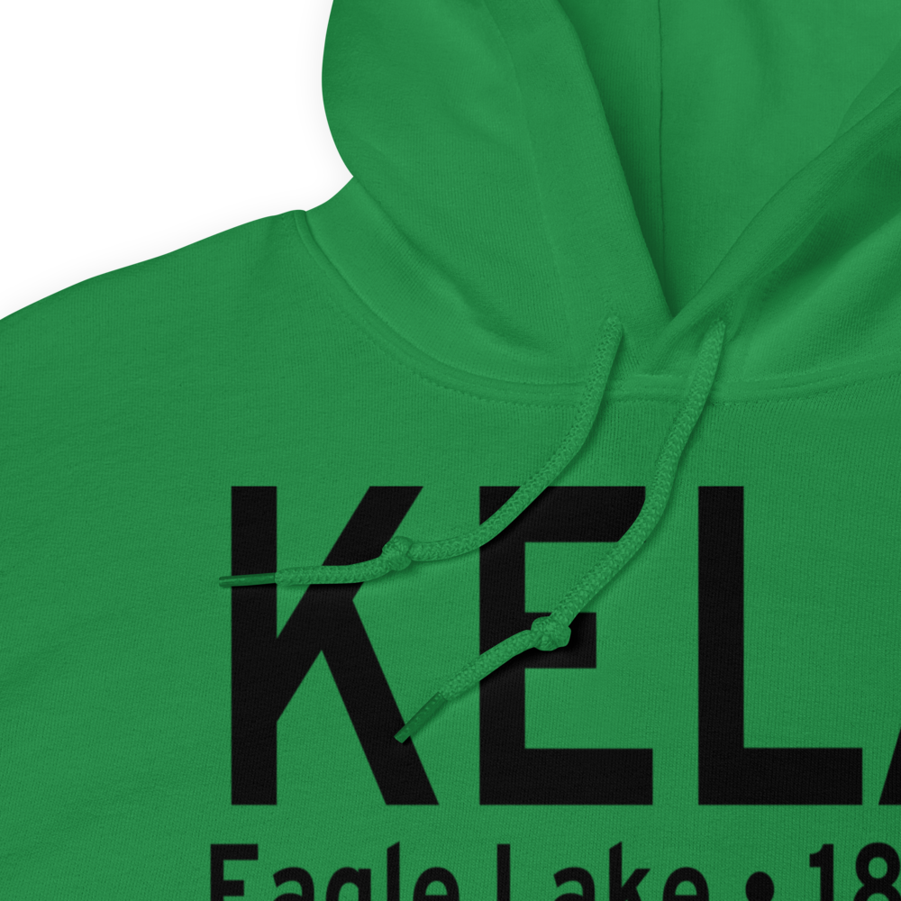 Eagle Lake Airport (KELA) ICAO Hoodie Sweatshirt 