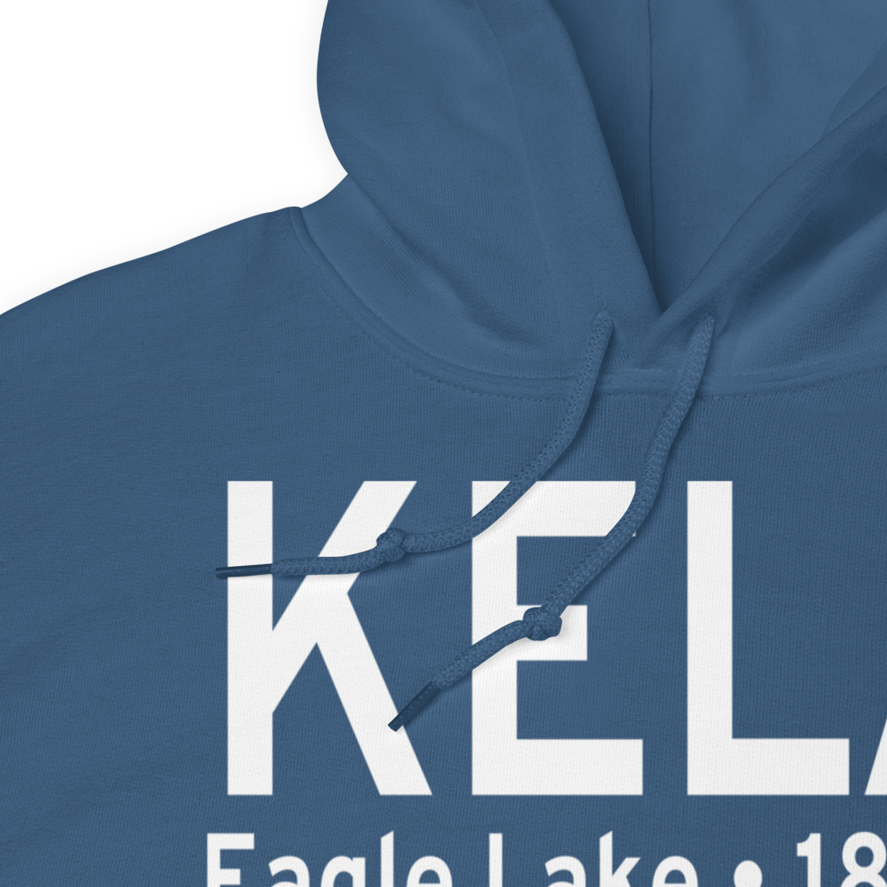 Eagle Lake Airport (KELA) ICAO Hoodie Sweatshirt 