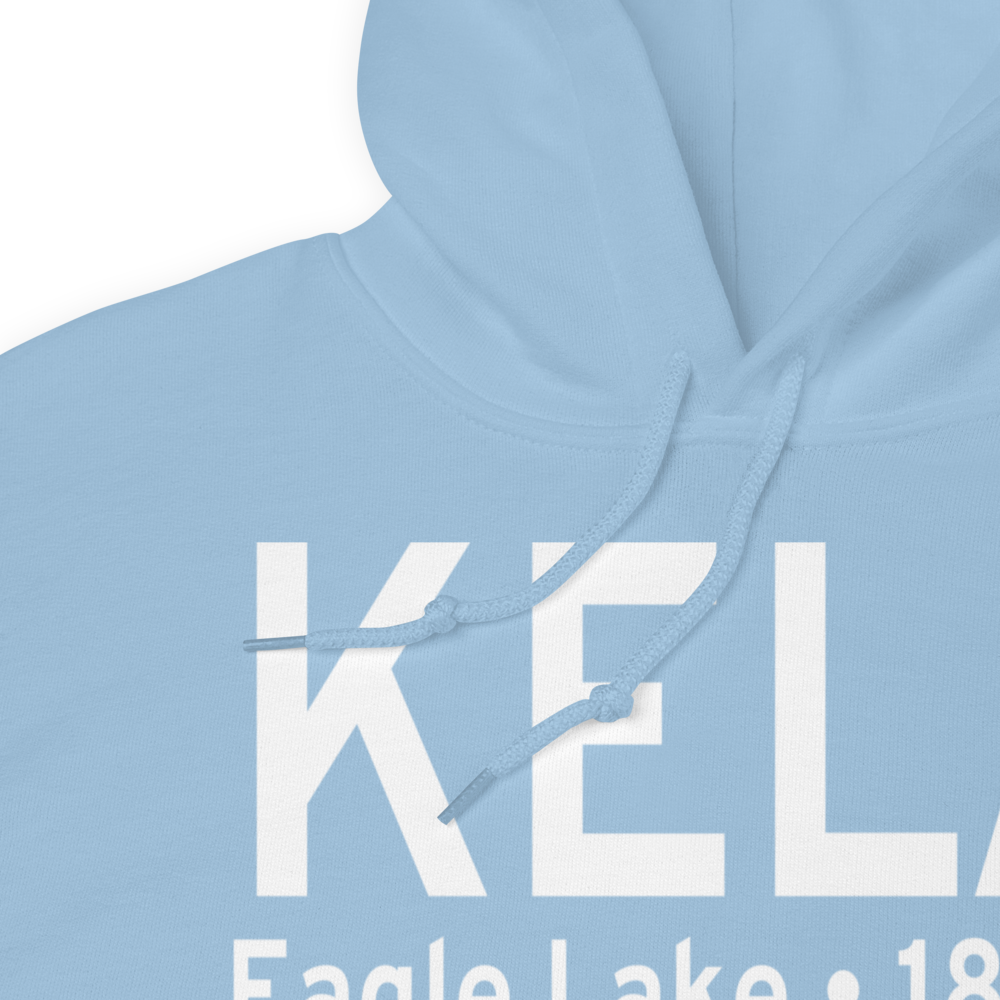 Eagle Lake Airport (KELA) ICAO Hoodie Sweatshirt 