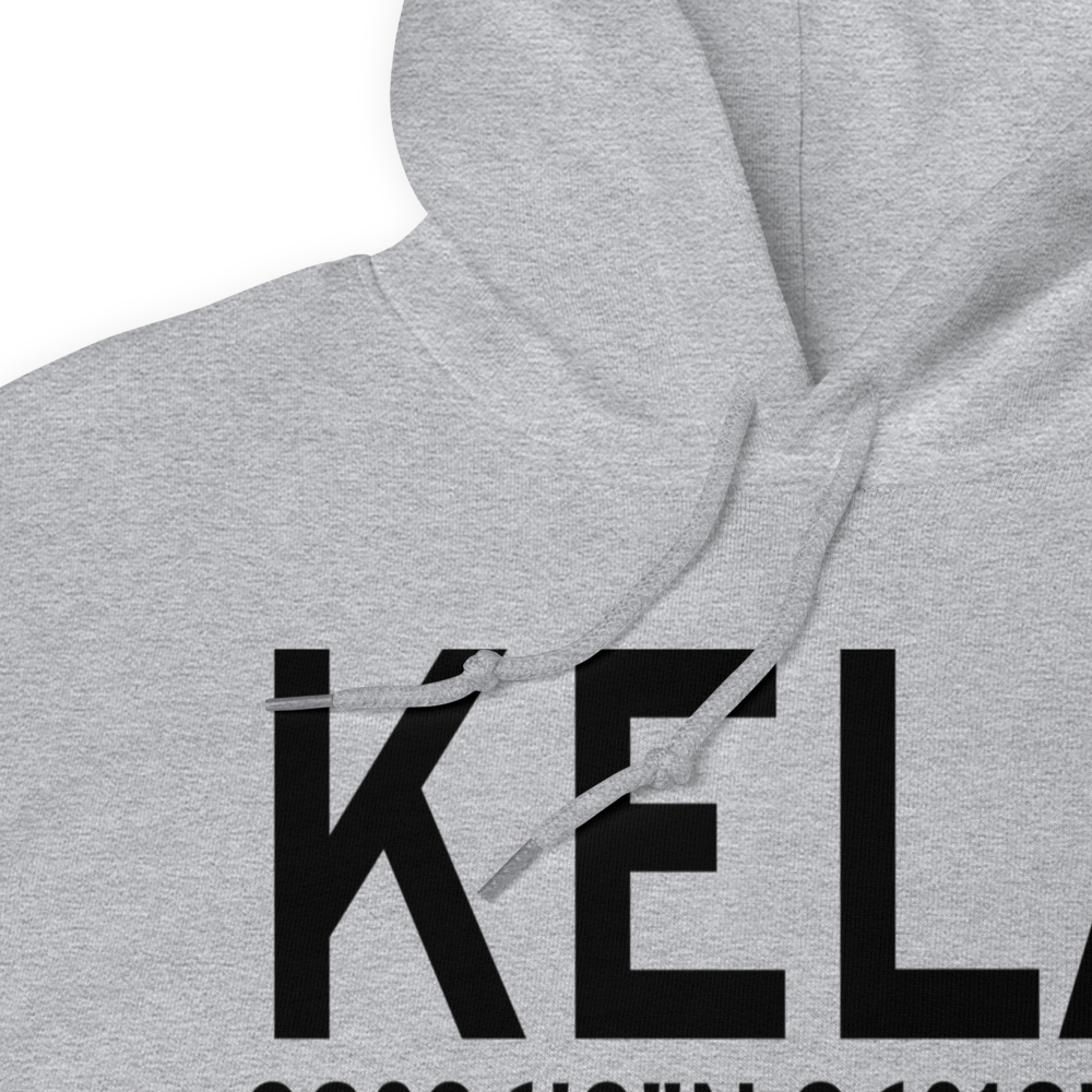 Eagle Lake Airport (KELA) ICAO Hoodie Sweatshirt 