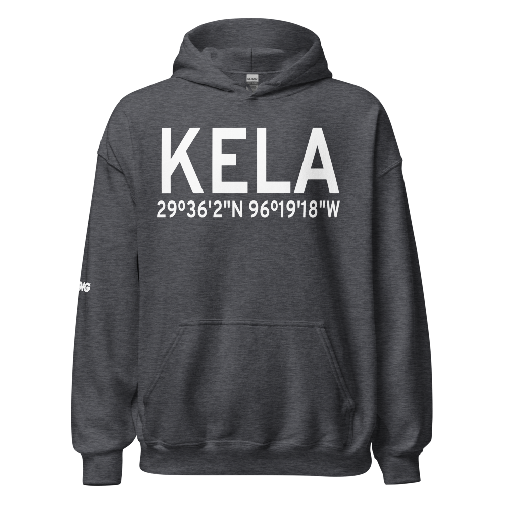 Eagle Lake Airport (KELA) ICAO Hoodie Sweatshirt 