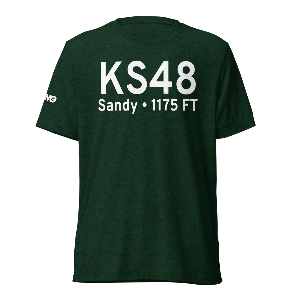 Country Squire Airpark (KS48) ICAO Tri-blend T-Shirt 