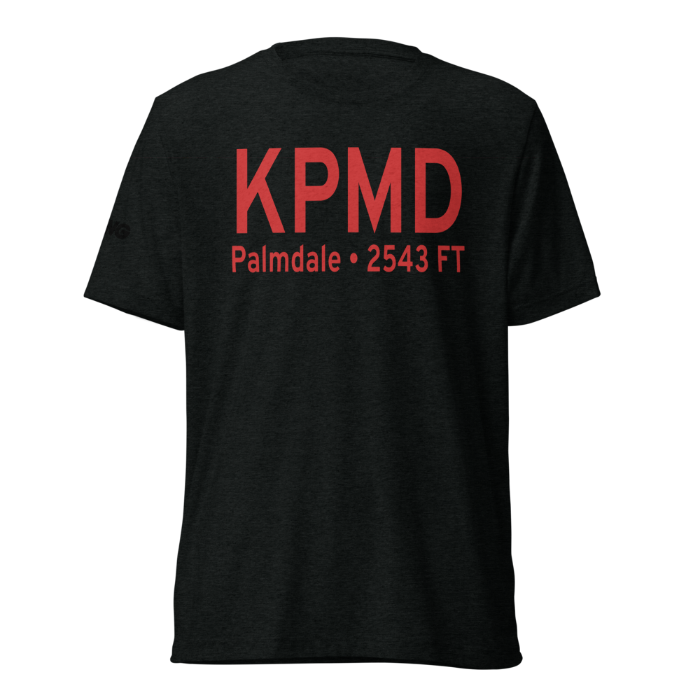 Palmdale Regional/USAF Plant 42 Airport (KPMD) ICAO Tri-blend T-Shirt 