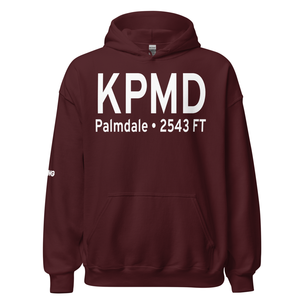 Palmdale Regional/USAF Plant 42 Airport (KPMD) ICAO Hoodie Sweatshirt 