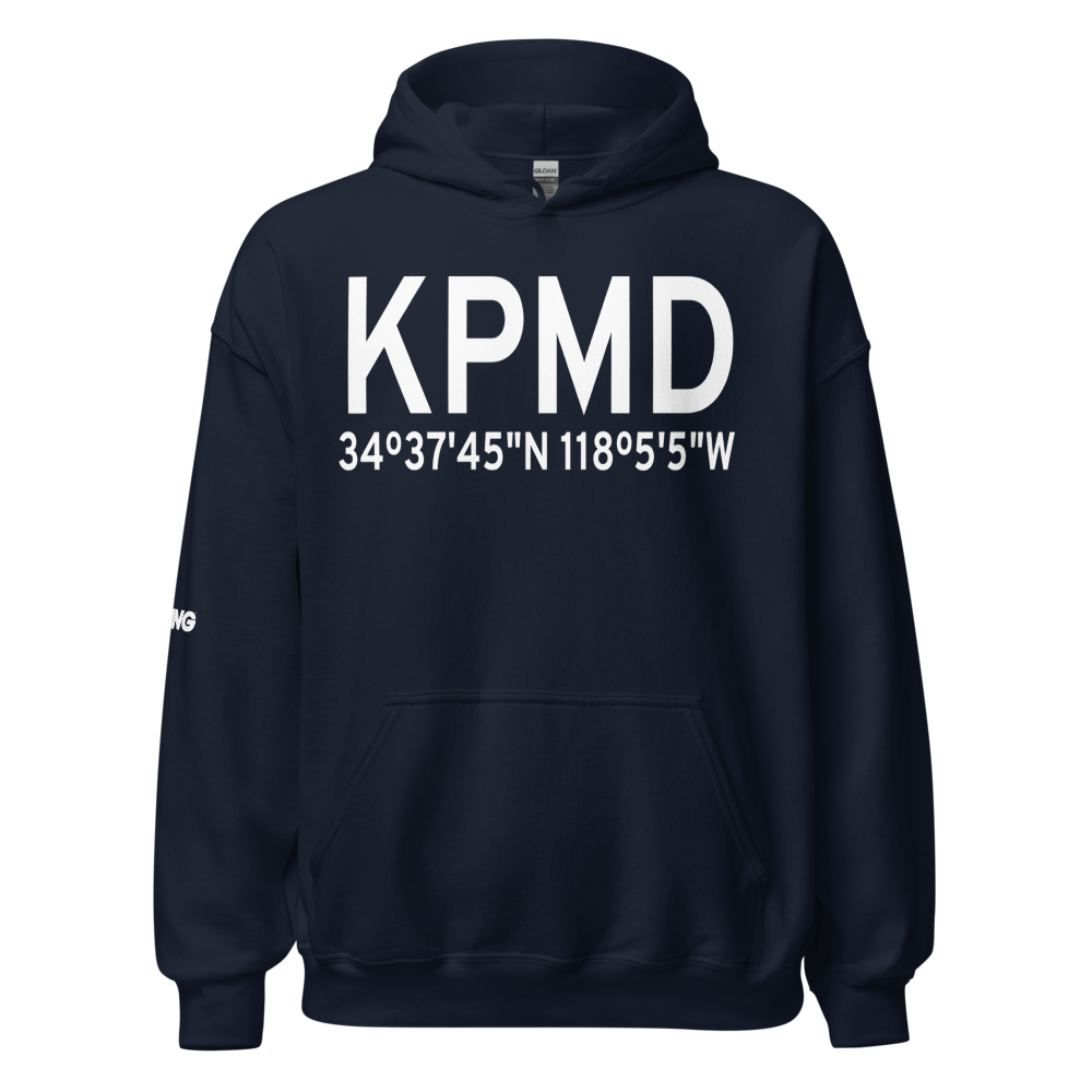 Palmdale Regional/USAF Plant 42 Airport (KPMD) ICAO Hoodie Sweatshirt 