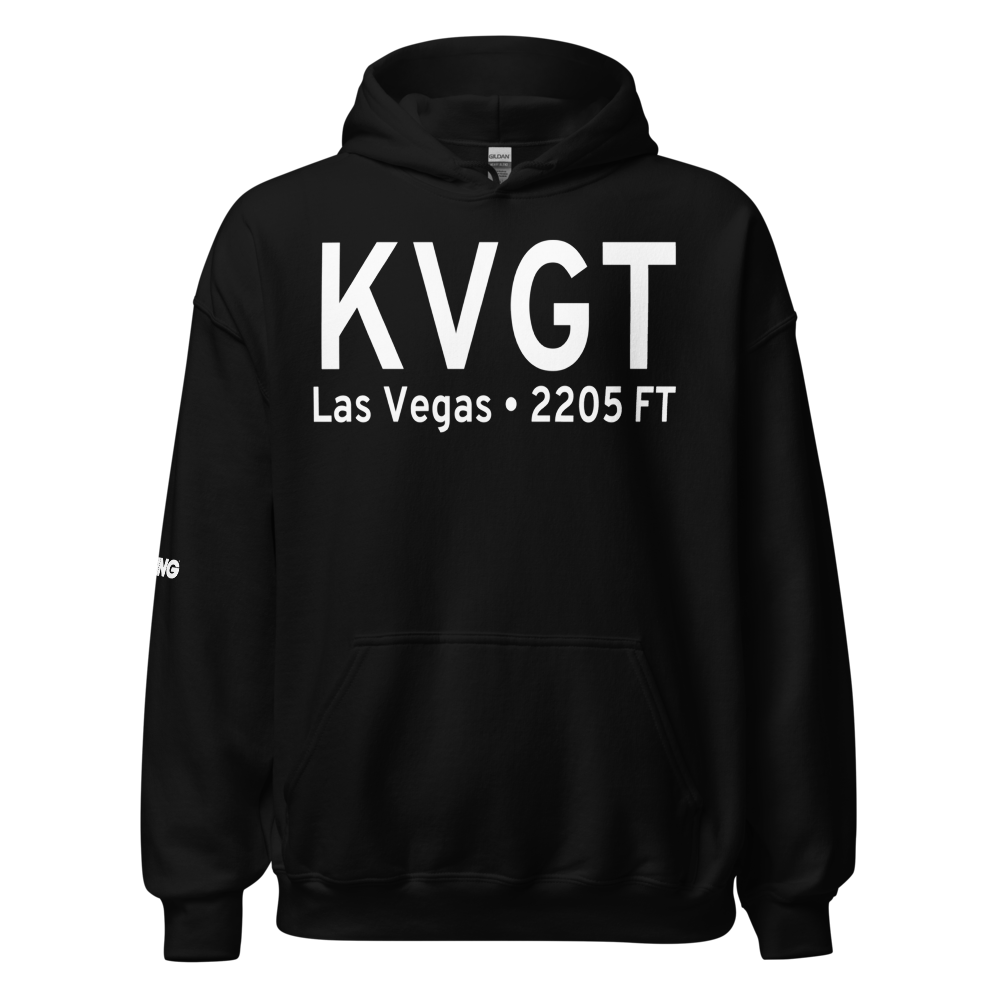 North Las Vegas Airport (KVGT) ICAO Hoodie Sweatshirt 