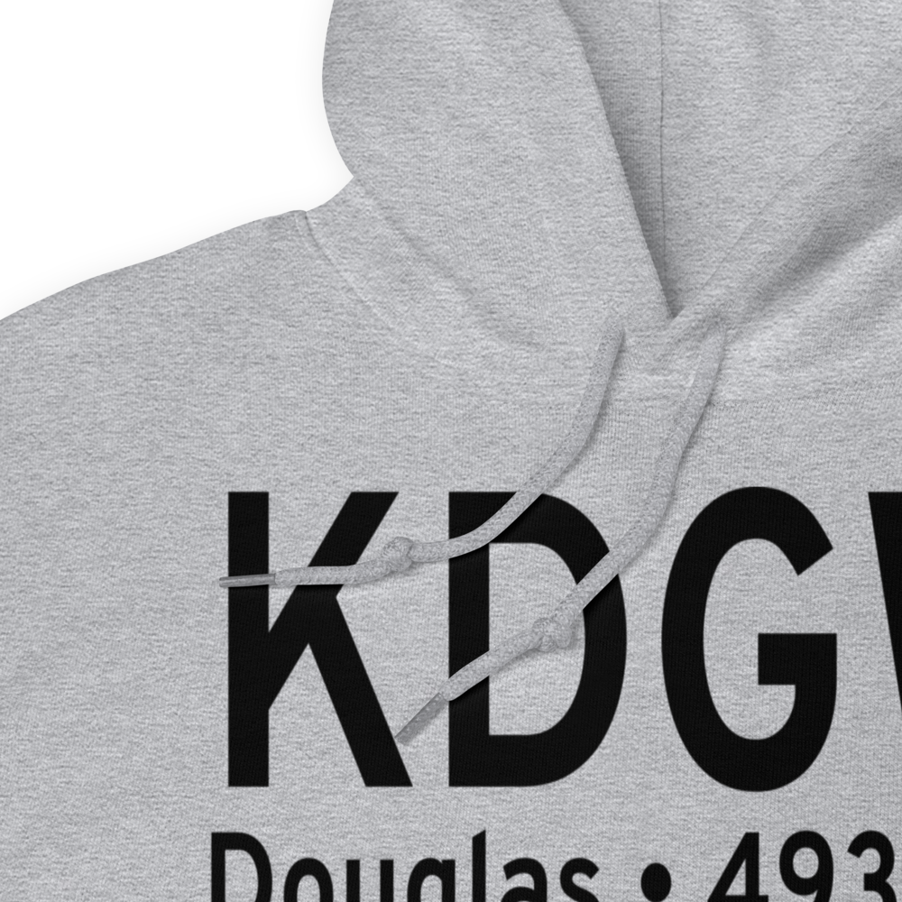 Converse County Airport (KDGW) ICAO Hoodie Sweatshirt 