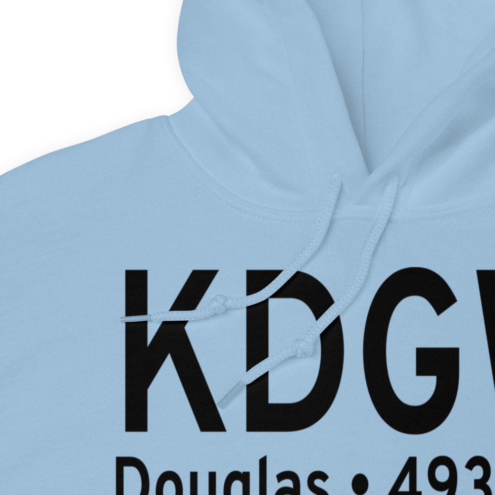 Converse County Airport (KDGW) ICAO Hoodie Sweatshirt 