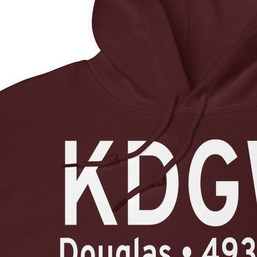 Converse County Airport (KDGW) ICAO Hoodie Sweatshirt 