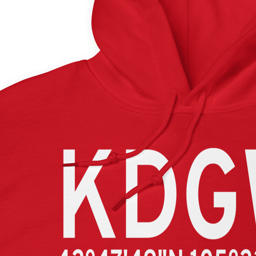 Converse County Airport (KDGW) ICAO Hoodie Sweatshirt 
