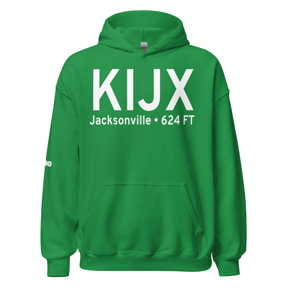 Jacksonville Municipal Airport (KIJX) ICAO Hoodie Sweatshirt 