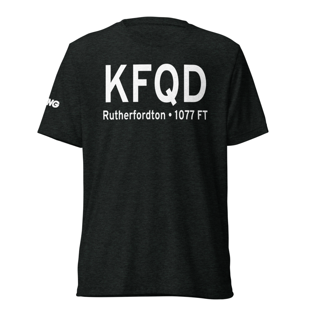 Rutherford County Marchman Field (KFQD) ICAO Tri-blend T-Shirt 