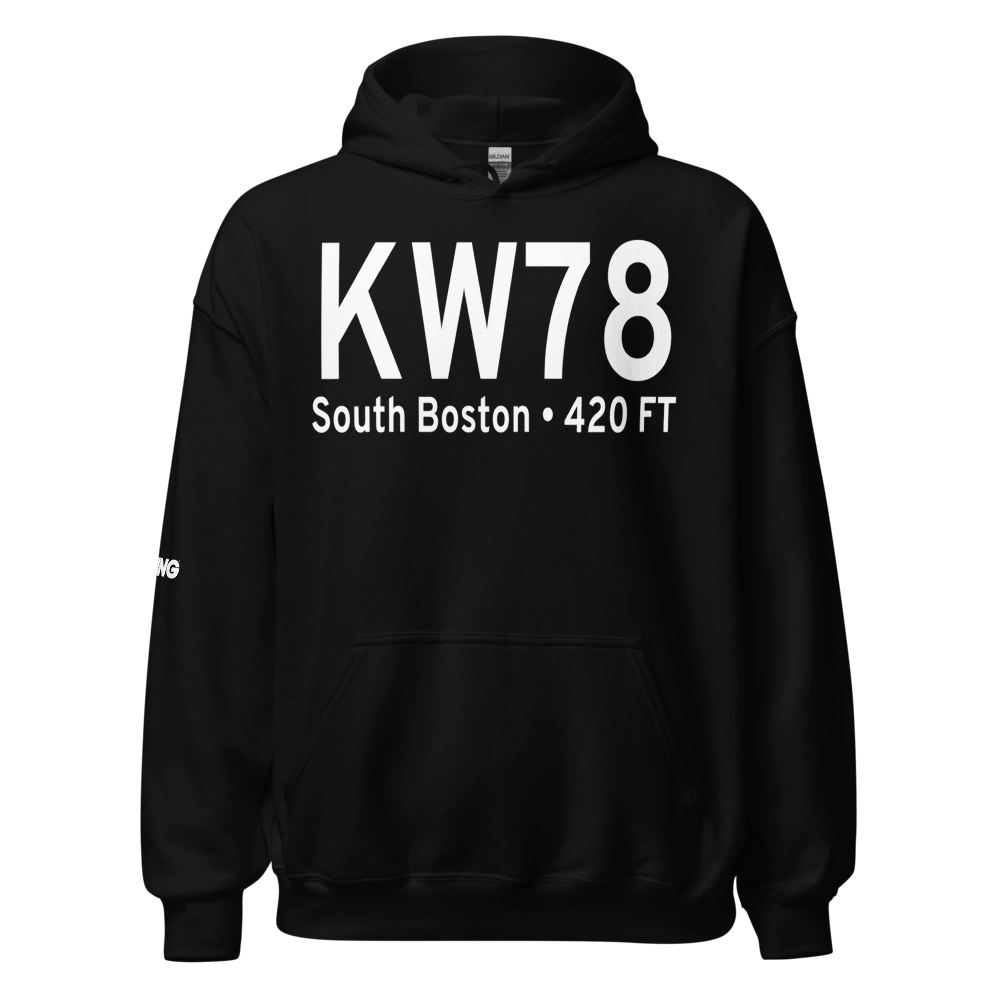 William M Tuck Airport (KW78) ICAO Hoodie Sweatshirt 