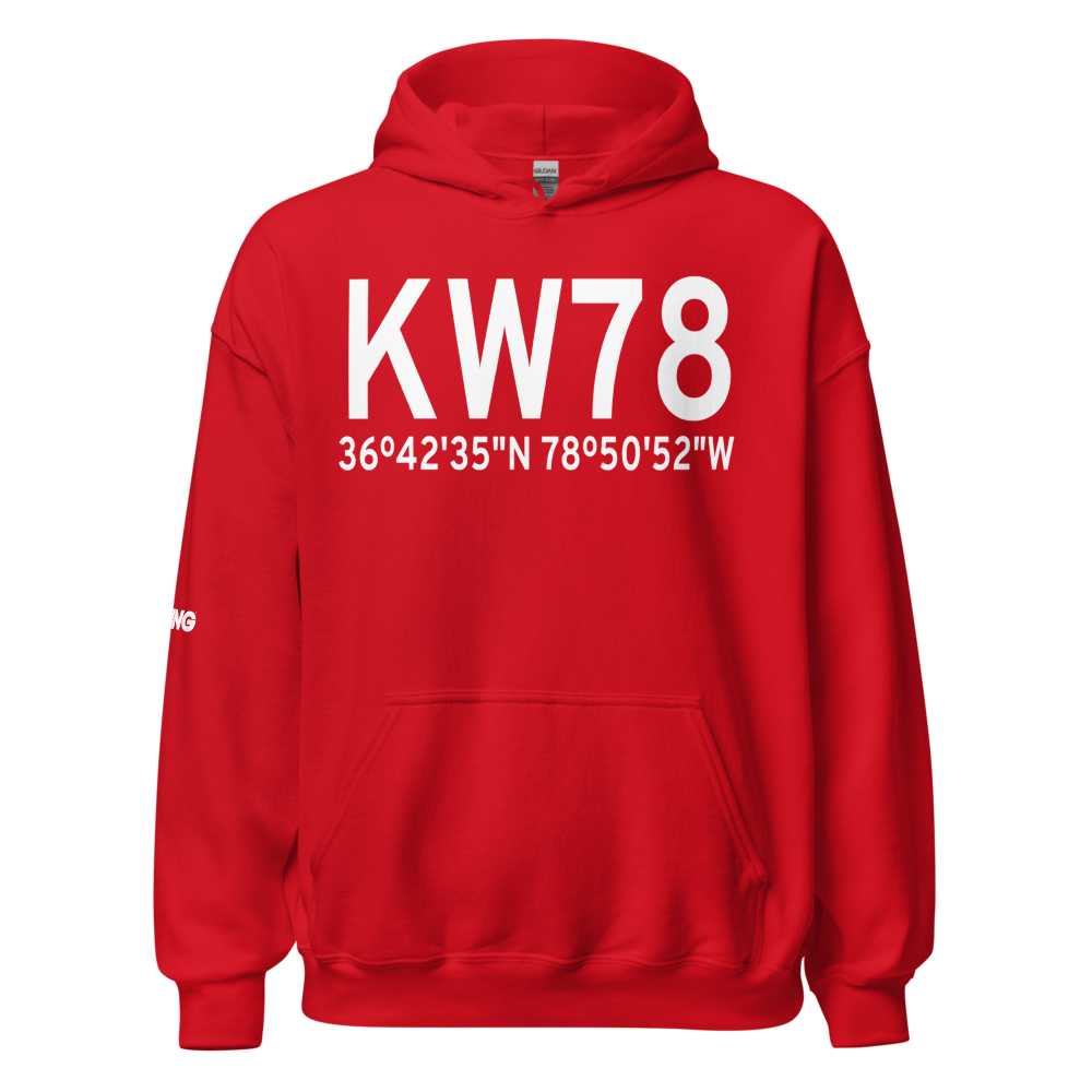 William M Tuck Airport (KW78) ICAO Hoodie Sweatshirt 