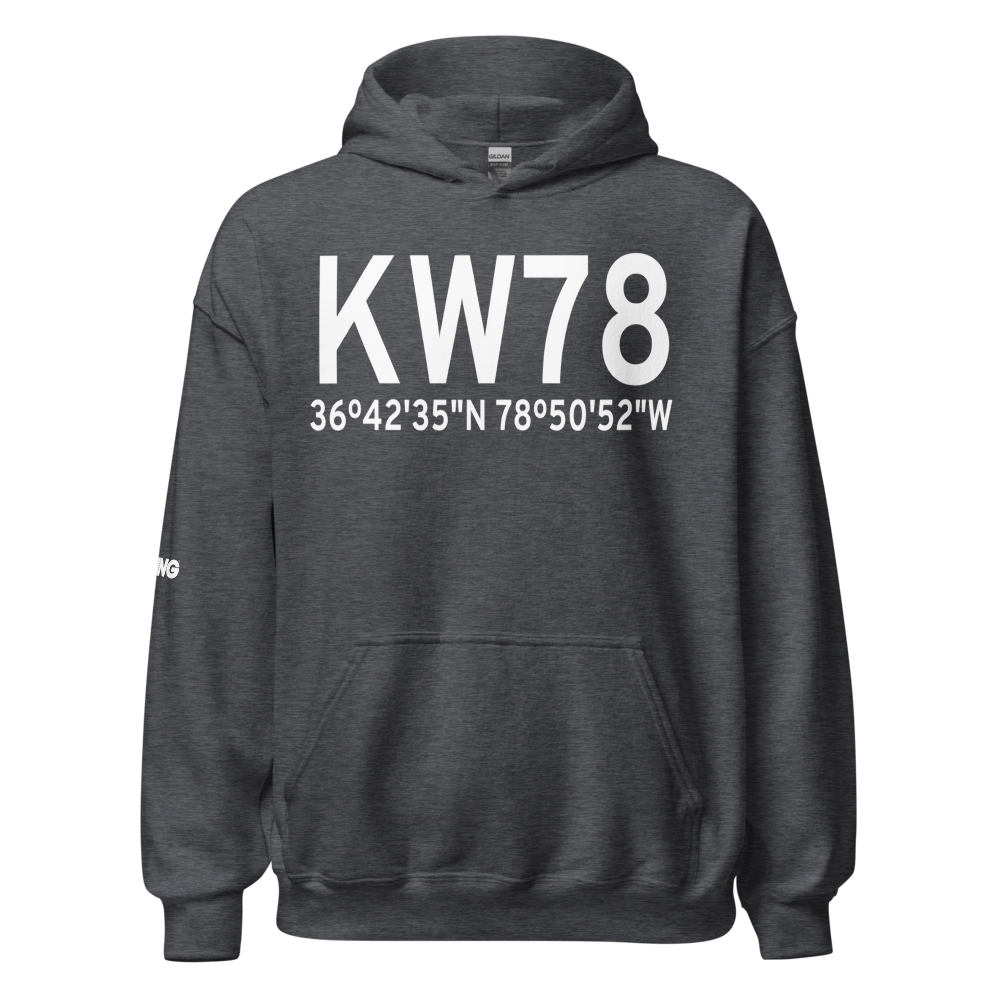 William M Tuck Airport (KW78) ICAO Hoodie Sweatshirt 
