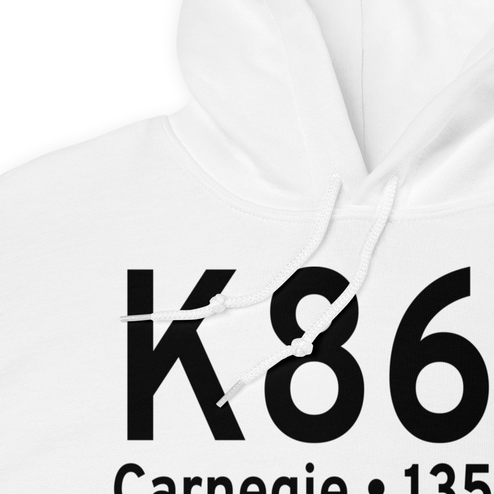 Carnegie Municipal Airport (K86F) ICAO Hoodie Sweatshirt 