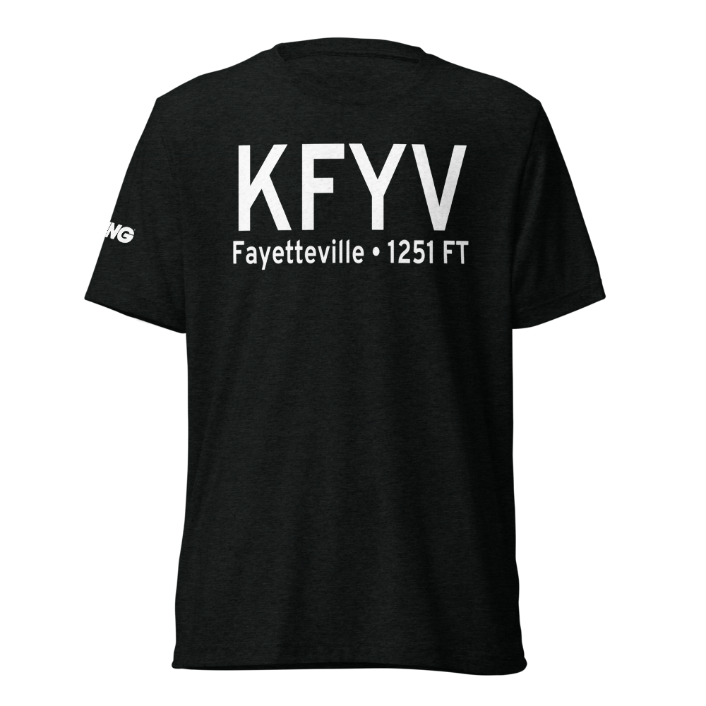 Drake Field (KFYV) ICAO Tri-blend T-Shirt 