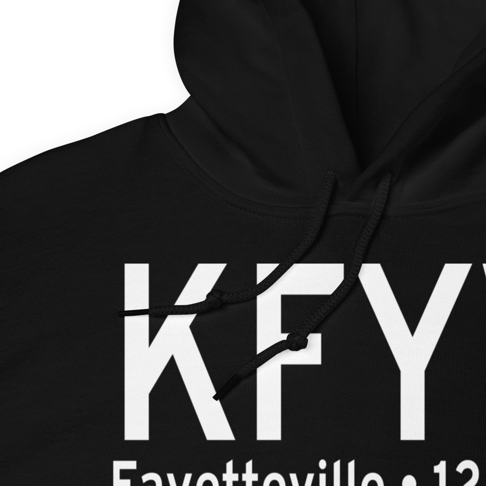 Drake Field (KFYV) ICAO Hoodie Sweatshirt 