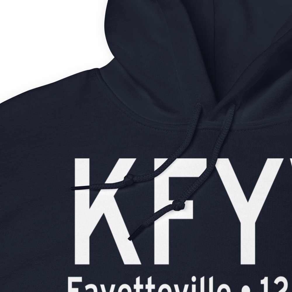 Drake Field (KFYV) ICAO Hoodie Sweatshirt 