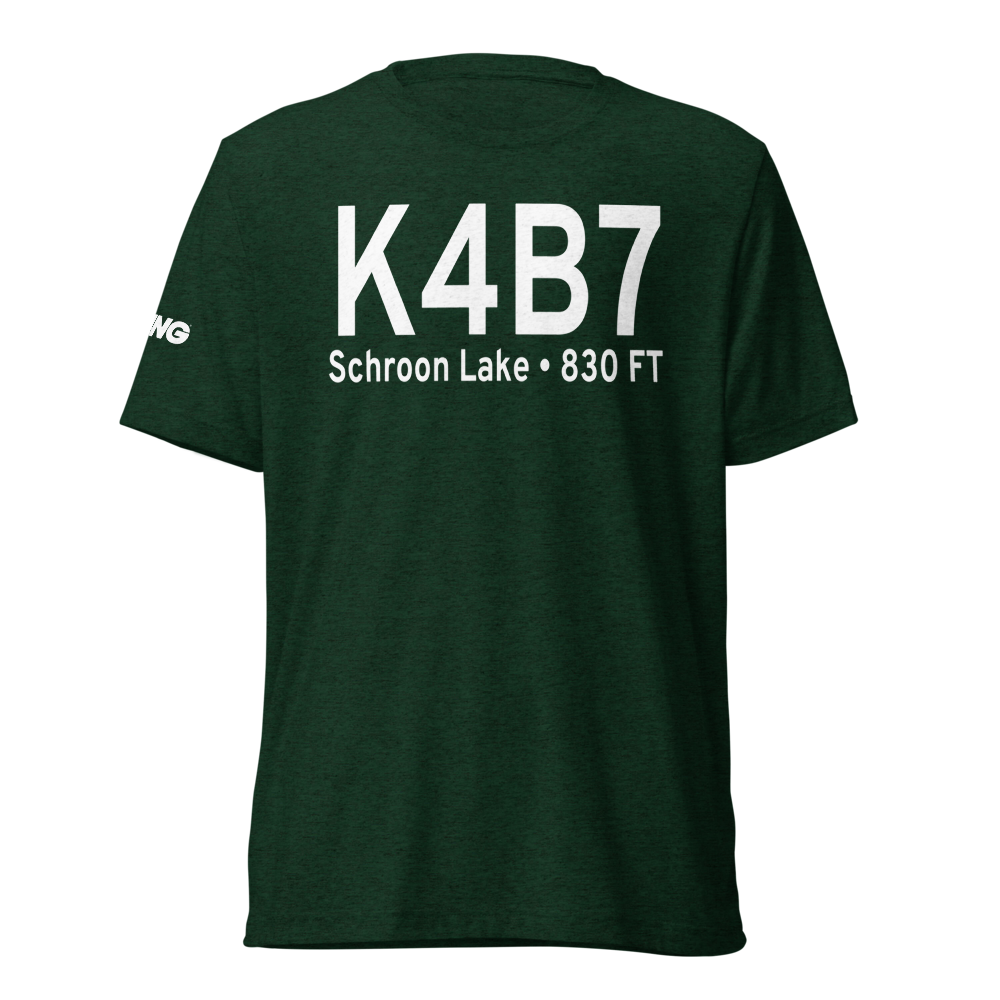 Schroon Lake Airport (K4B7) ICAO Tri-blend T-Shirt 
