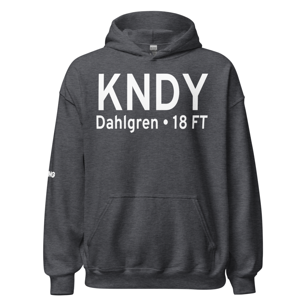 Dahlgren Naval Surface Warfare Center Airport (KNDY) ICAO Hoodie Sweatshirt 