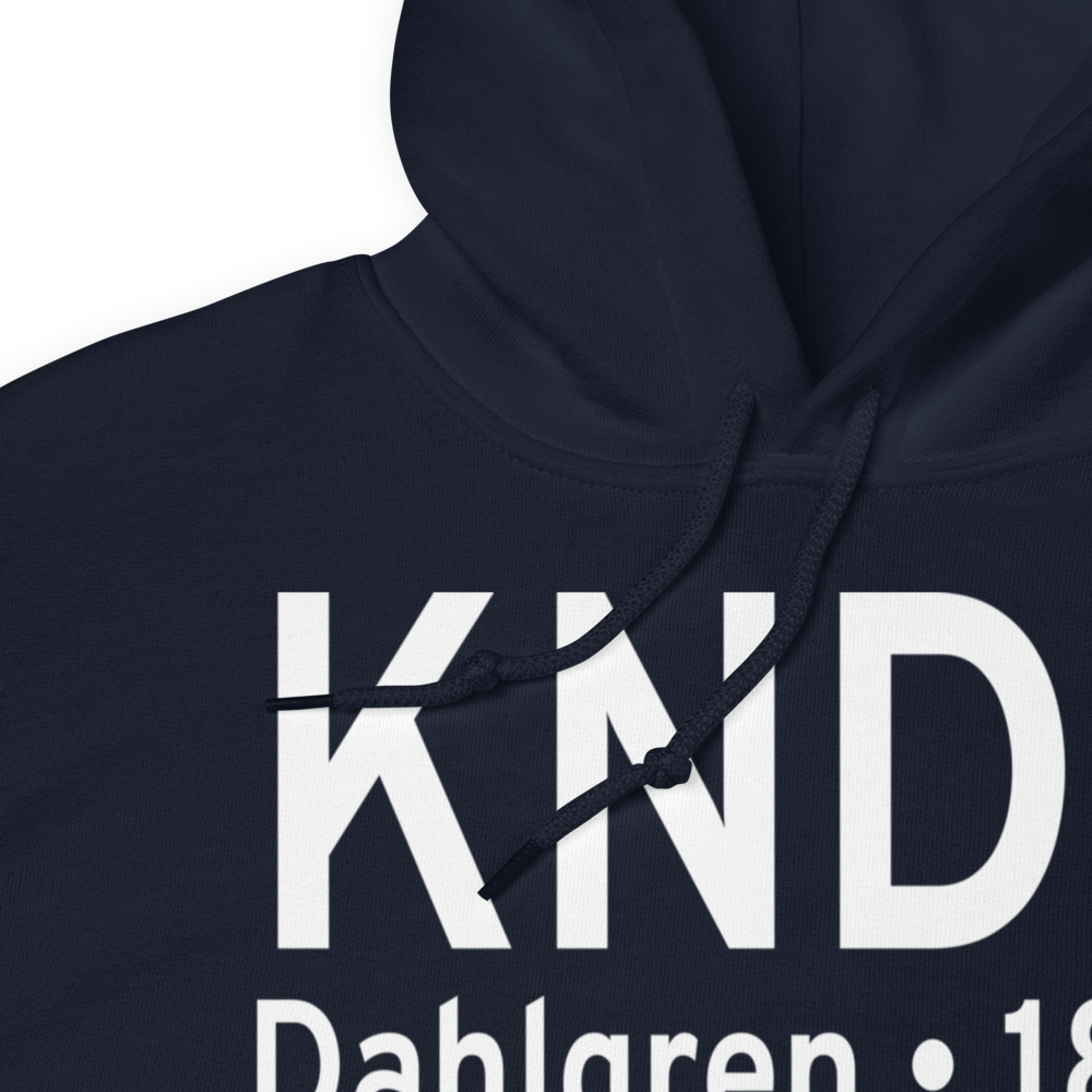 Dahlgren Naval Surface Warfare Center Airport (KNDY) ICAO Hoodie Sweatshirt 