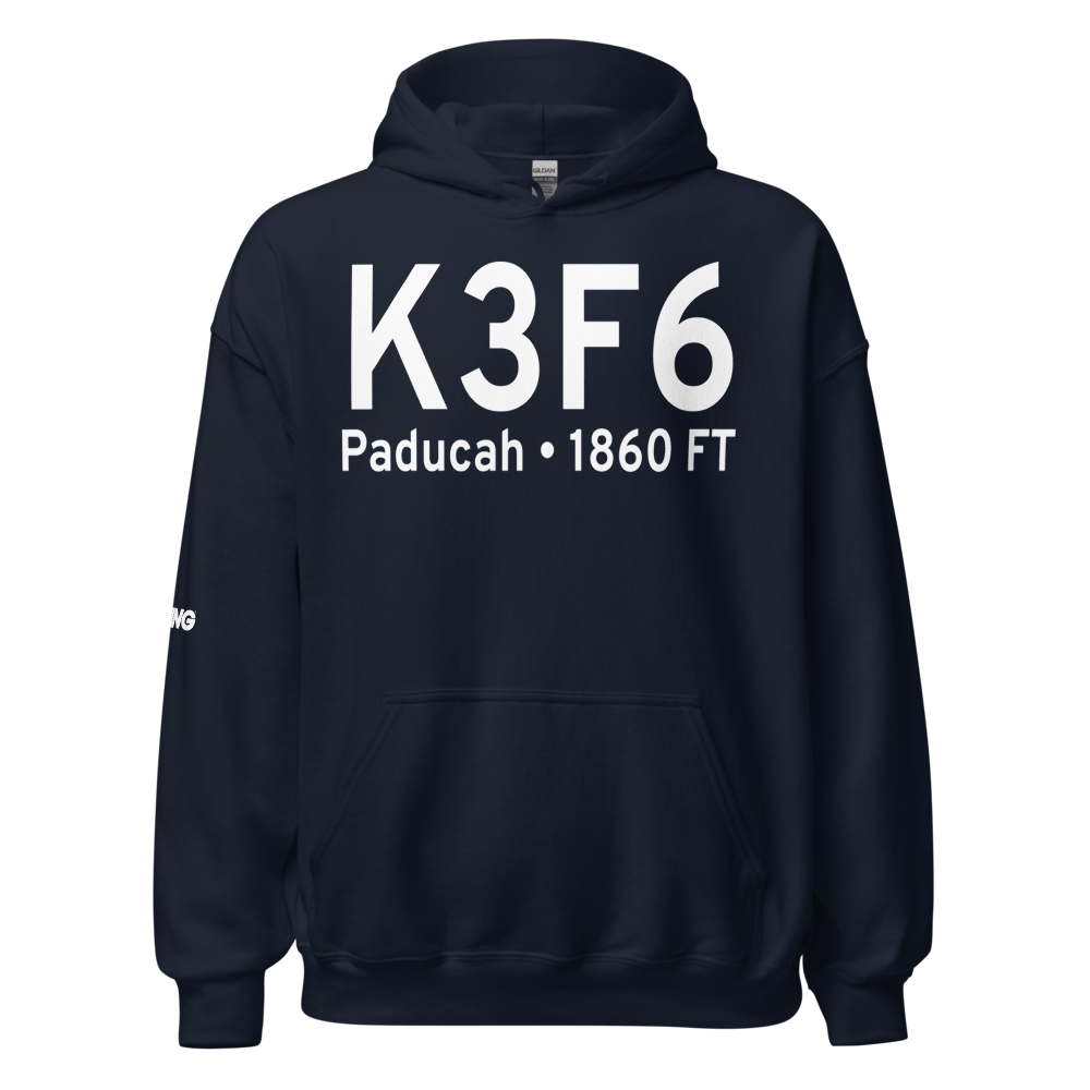 Dan E Richards Municipal Airport (K3F6) ICAO Hoodie Sweatshirt 